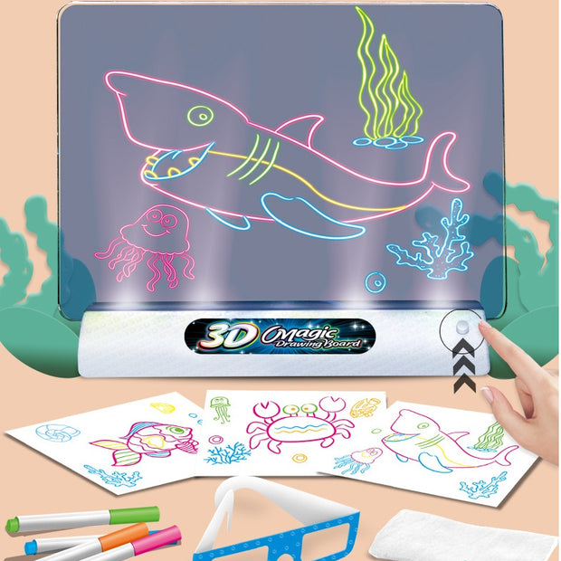 Magic 3D Drawing Board LED Light Effects
