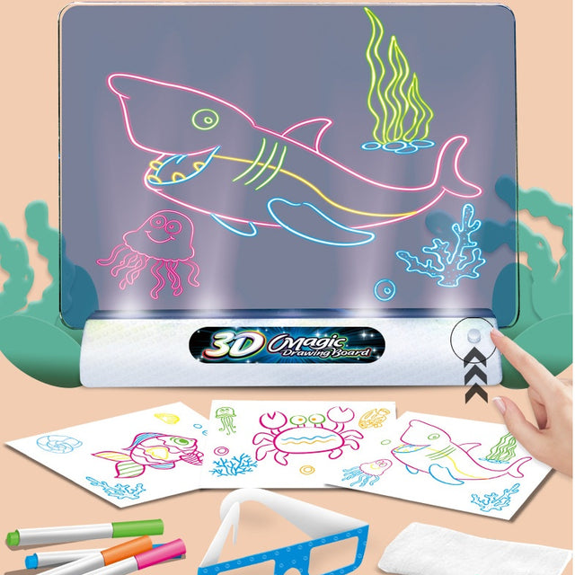 Magic 3D Drawing Board LED Light Effects