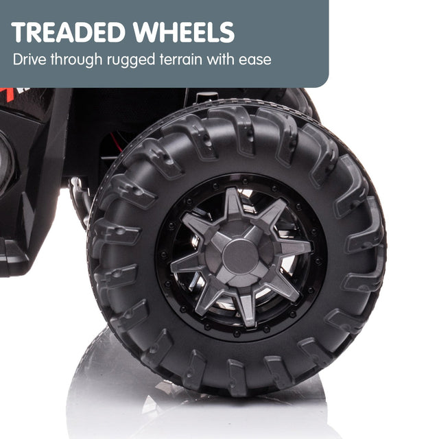 Kids Electric Ride On Quad Bike Toy ATV 50W - Black